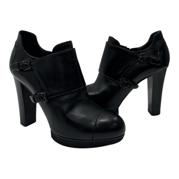 Tod's Ankle Boots In Black Leather Woman’s Size 36.5 US 6 - Picture 4 of 10